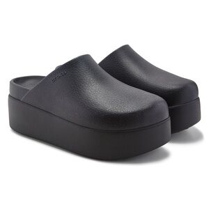 Crocs Women’s Size 8 Dylan Platform Clog Black Crocs Slip-On Shoes
